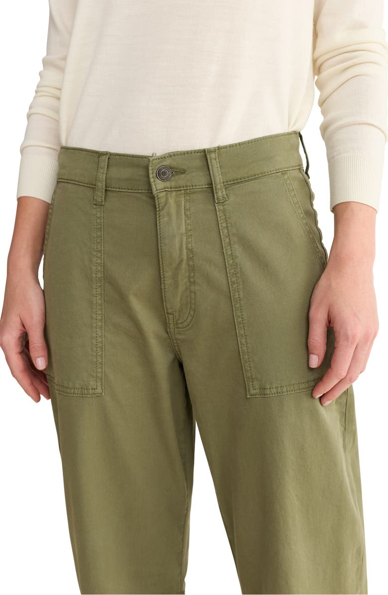 WARP+WEFT BNA Soft Curve Barrel Twill Pants, Alternate, color, Four Leaf Clover