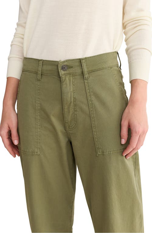 Warp & Weft Warp+weft Bna Soft Curve Barrel Twill Pants In Green