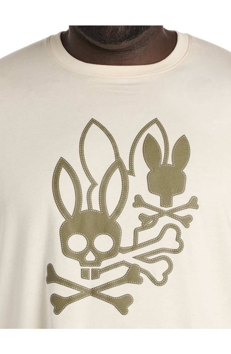 Psycho Bunny Big & Tall Aussie Graphic Tee, Alternate, color, White Cap Grey