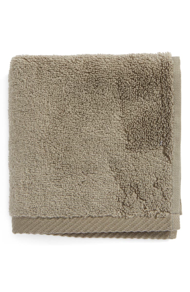 Matouk Milagro Washcloth, Main, color, Steel