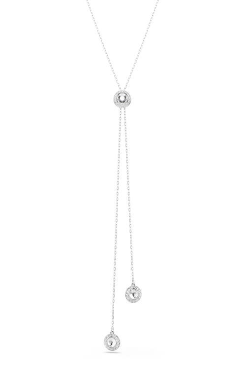 Swarovski Una Reversible Y-pendant Necklace In Silver