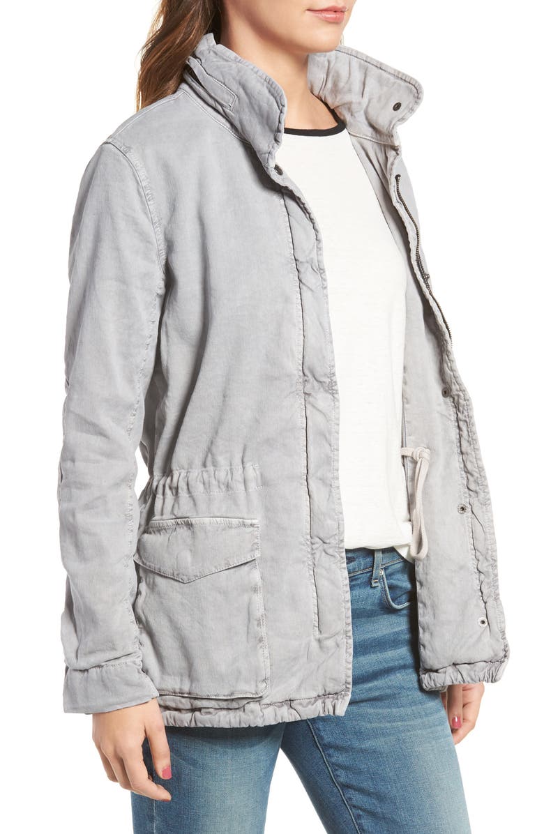 James Perse Stretch Twill Utility Jacket, Alternate, color,