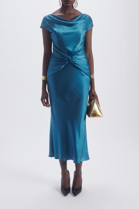 Cowl Twist Knot Dress