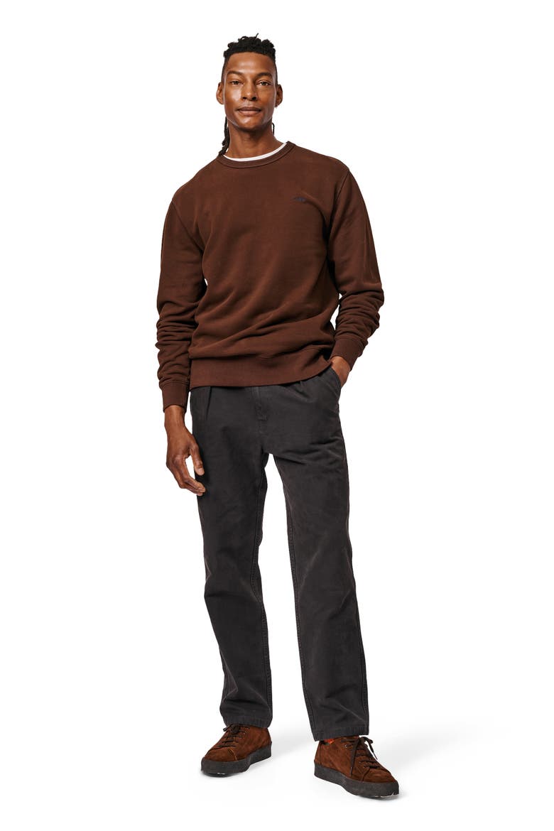Vestry Crew Neck Sweatshirt, Alternate, color, Chocolate