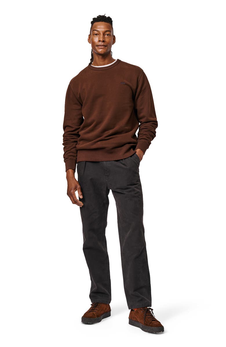 Aubin Vestry Crew Neck Sweatshirt, Alternate, color, Chocolate
