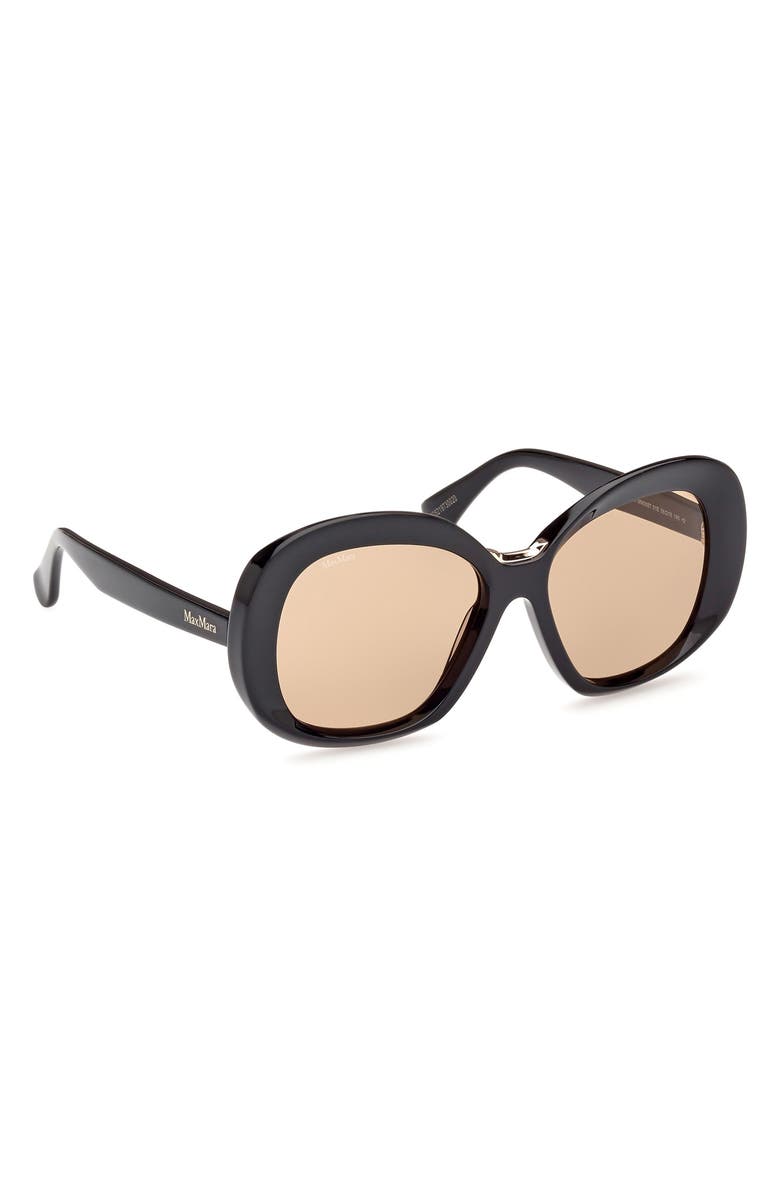 Max Mara Edna 55mm Round Sunglasses, Alternate, color,