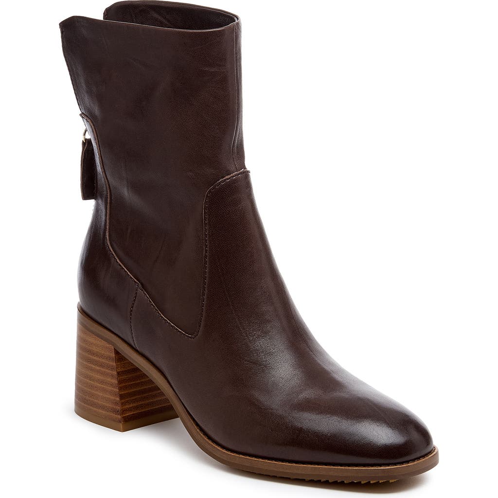 Kelsi Dagger Brooklyn Island Block Heel Bootie In Brown