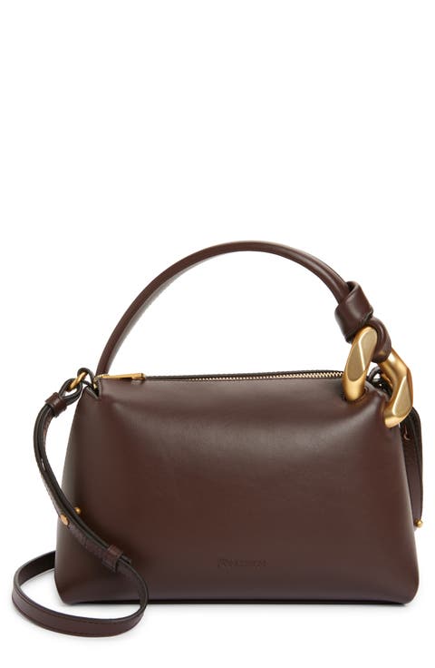 Small JWA Corner Leather Top Handle Bag