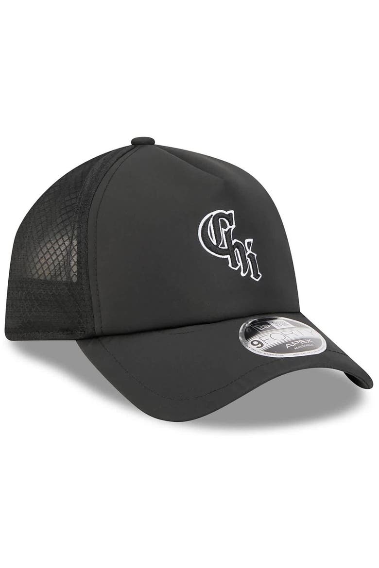 Men's New Era Black Chicago White Sox 2026 Batting Practice Alternate Apex 9FORTY Adjustable Hat, Alternate, color, Black