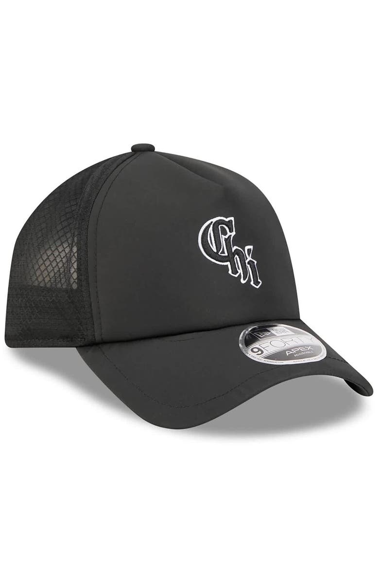 New Era Men's New Era Black Chicago White Sox 2026 Batting Practice Alternate Apex 9FORTY Adjustable Hat, Alternate, color, Black