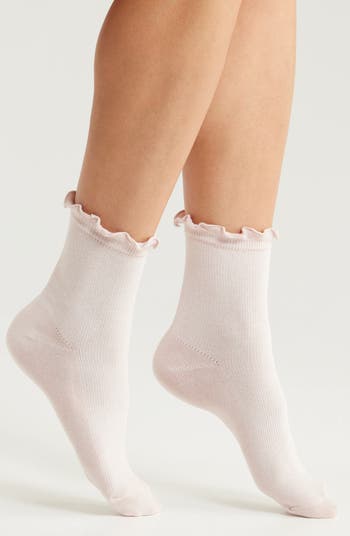 UGG® Karsyn Lettuce Edge Crew Socks | Nordstrom