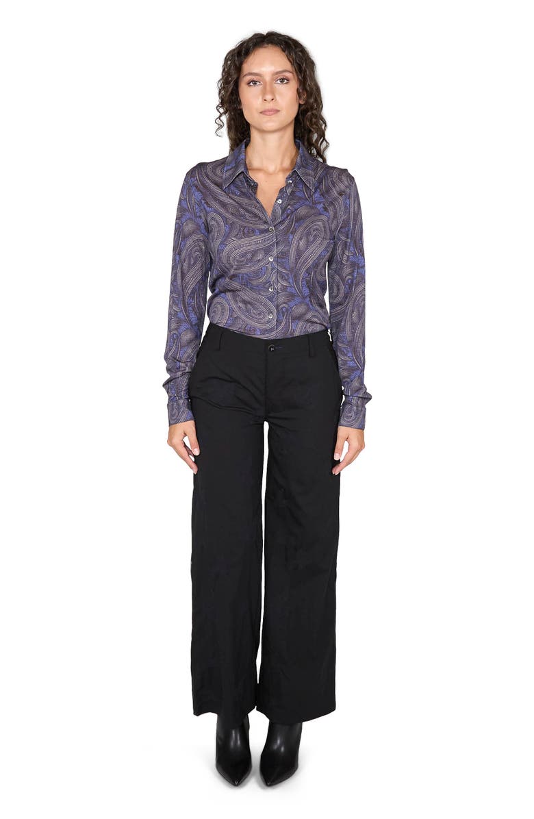 Lords of Harlech Phoebe Wide Leg Tailored Pant, Alternate, color, Black