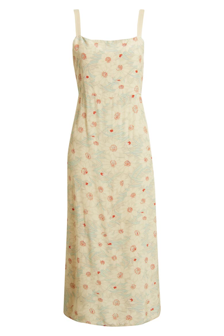 The Sunroom Sleeveless Slipdress, Alternate, color, CHAMPAGNE SCATTERED BLOOM