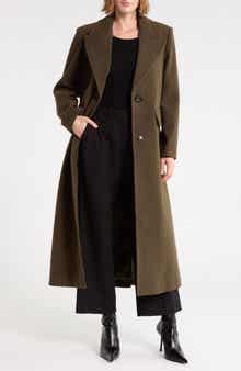 Single Button Maxi Reefer Coat