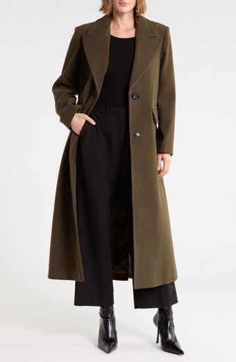 Single Button Maxi Reefer Coat