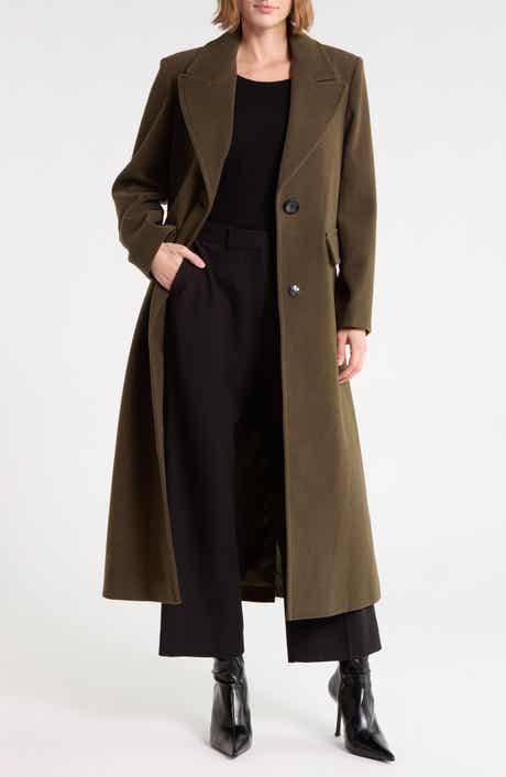 Single Button Maxi Reefer Coat