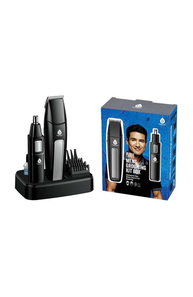PURSONIC Mario Lopez Mens Grooming Kit, Alternate, color, Black