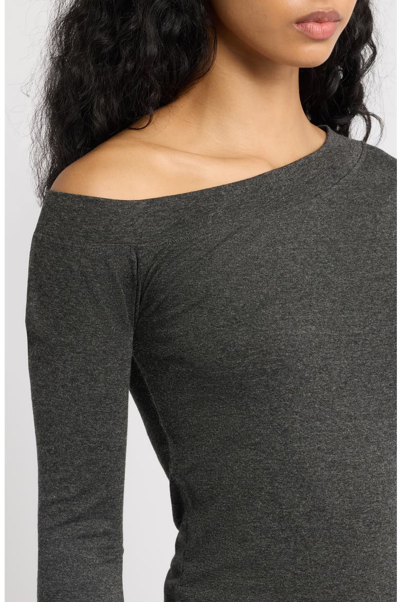 Amuleto One-Shoulder Top, Alternate, color, STORM