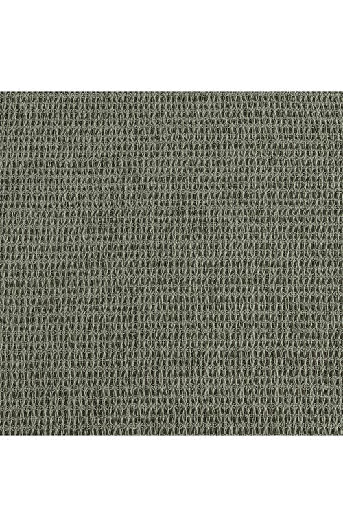 Calvin Klein Home Honeycomb Cotton Blanket In Medium Green