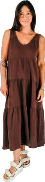 POPLINEN Teresa Tiered Tank Dress