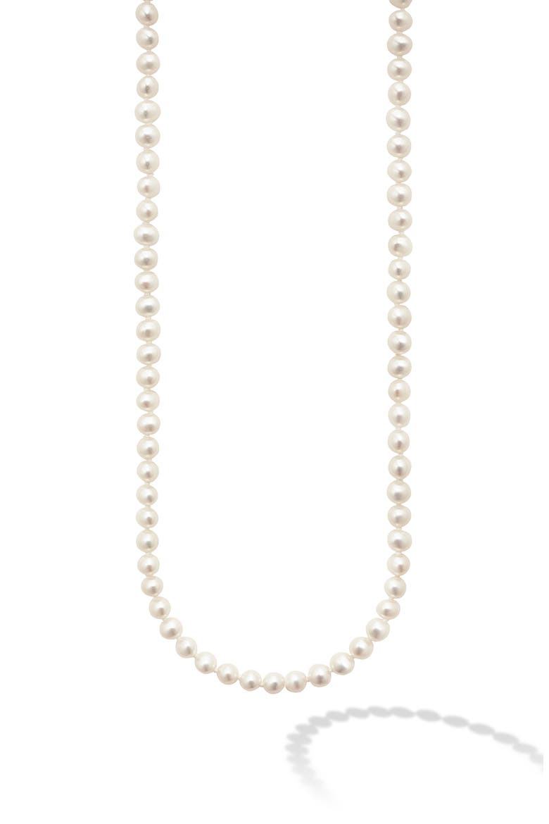 Luna Freshwater Pearl Necklace, Alternate, color, SILVER