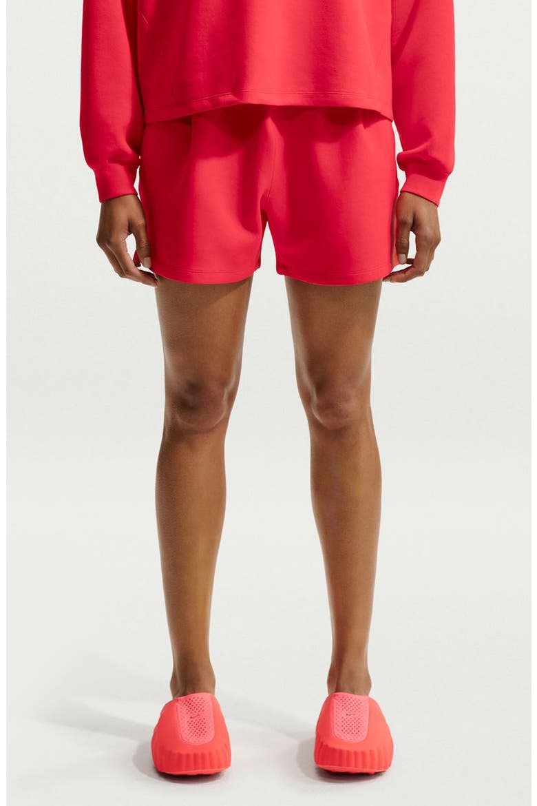 24.7 ImpossiblySoft Dri-FIT Mid-Rise Loose 4-Inch Shorts, Main, color, LIGHT CRIMSON/ UNIVERSITY RED