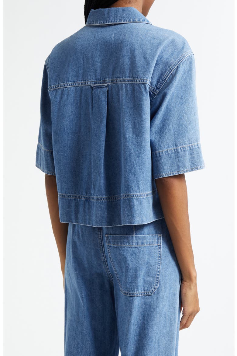 Spruce Denim Shirt, Alternate, color, AMETHYST FROST