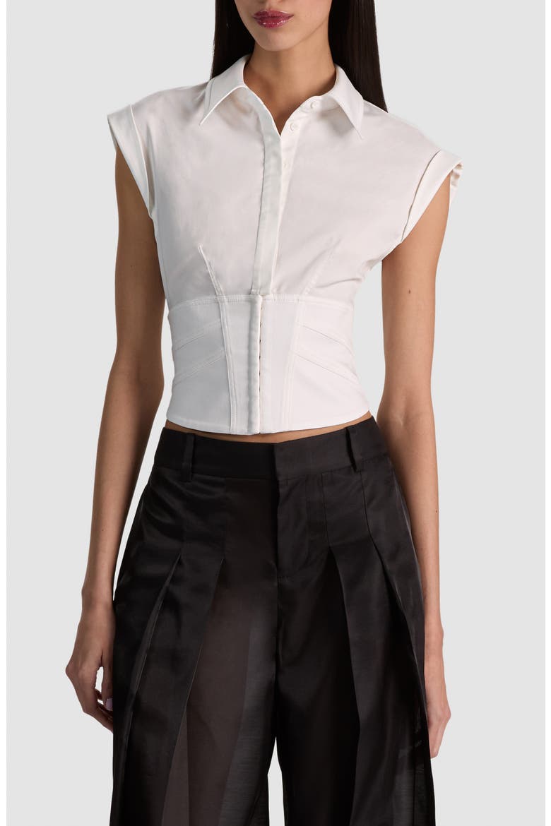 Kim Paneled Corset Top, Main, color, OFF WHITE