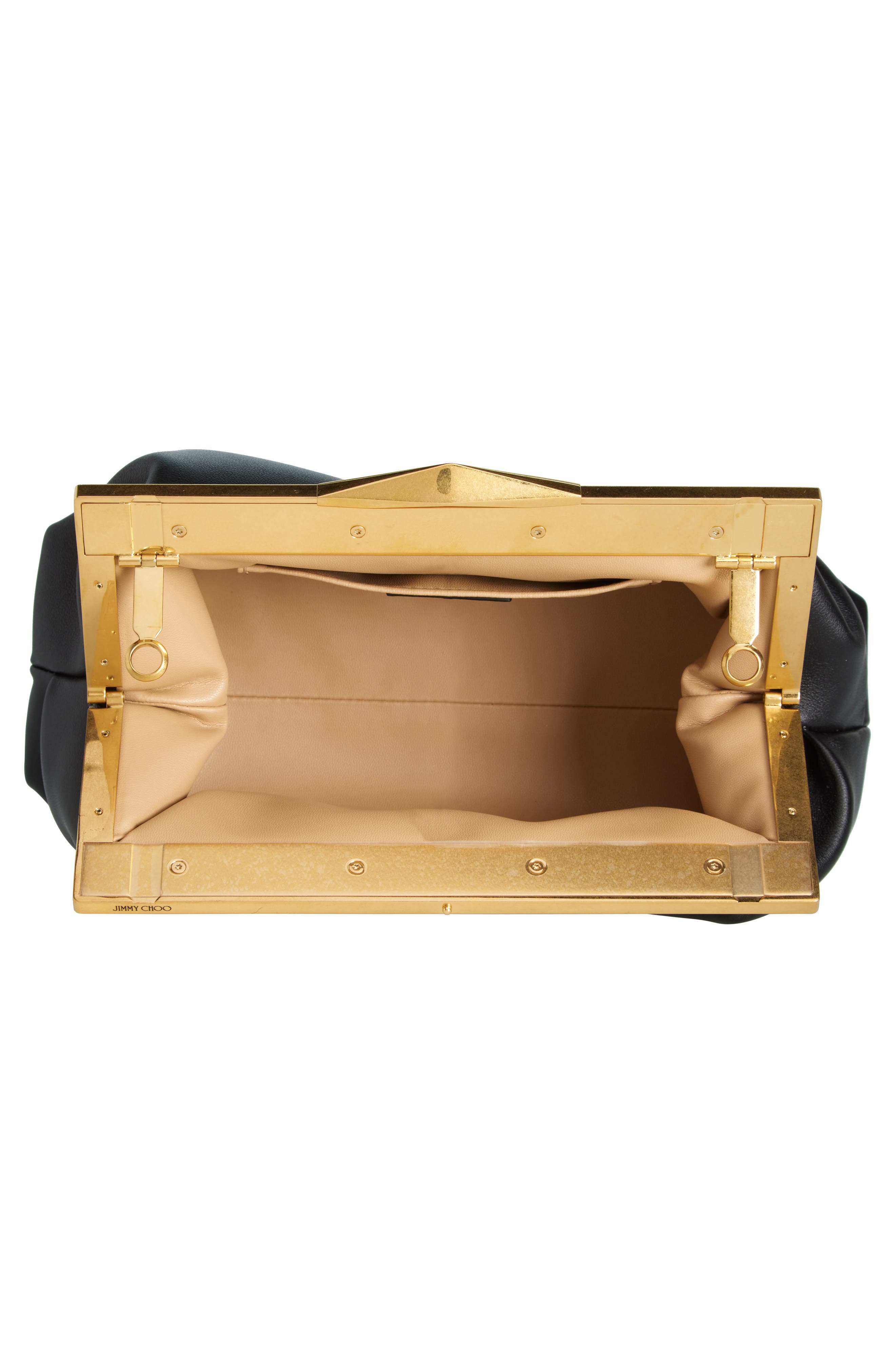 Jimmy Choo Diamond Leather Frame Clutch, Alternate, color, 