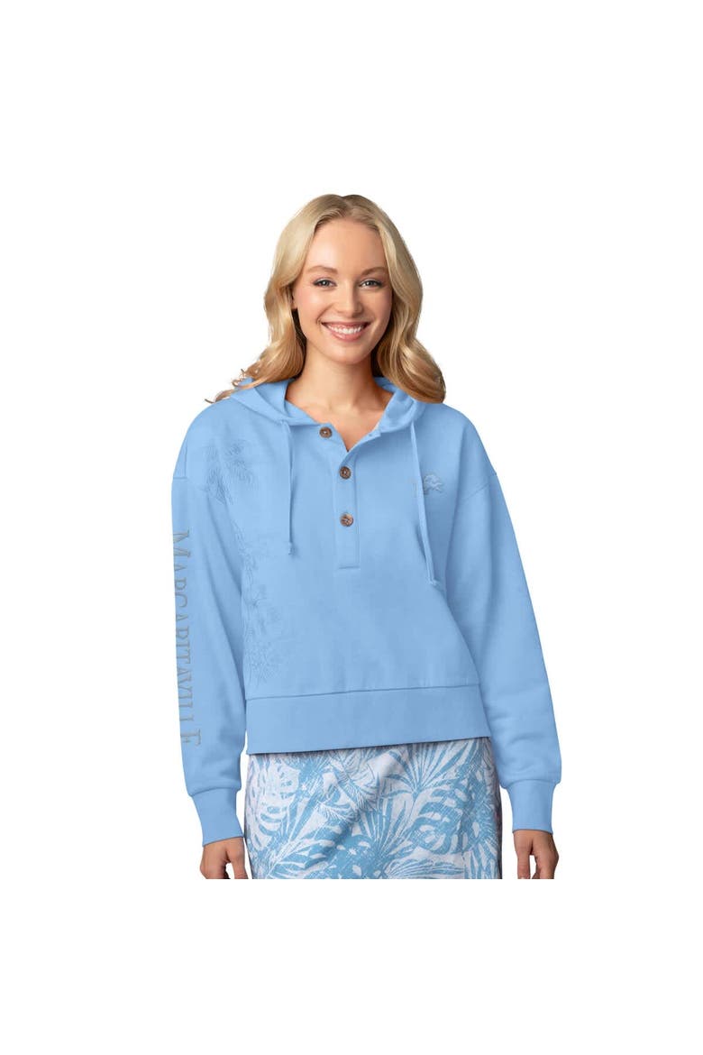 Women's Margaritaville Blue Detroit Lions Island Dream Solid Pullover Hoodie, Main, color, Blue