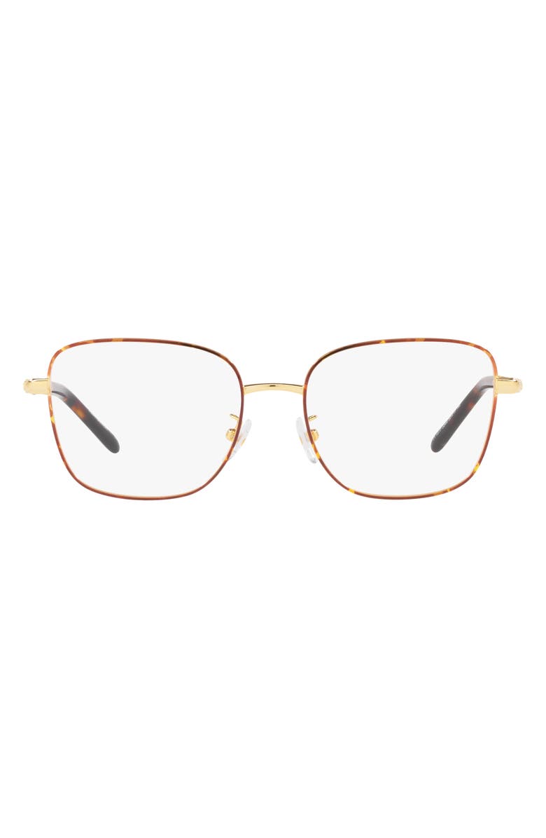 Tory Burch 51mm Square Optical Glasses, Main, color, 