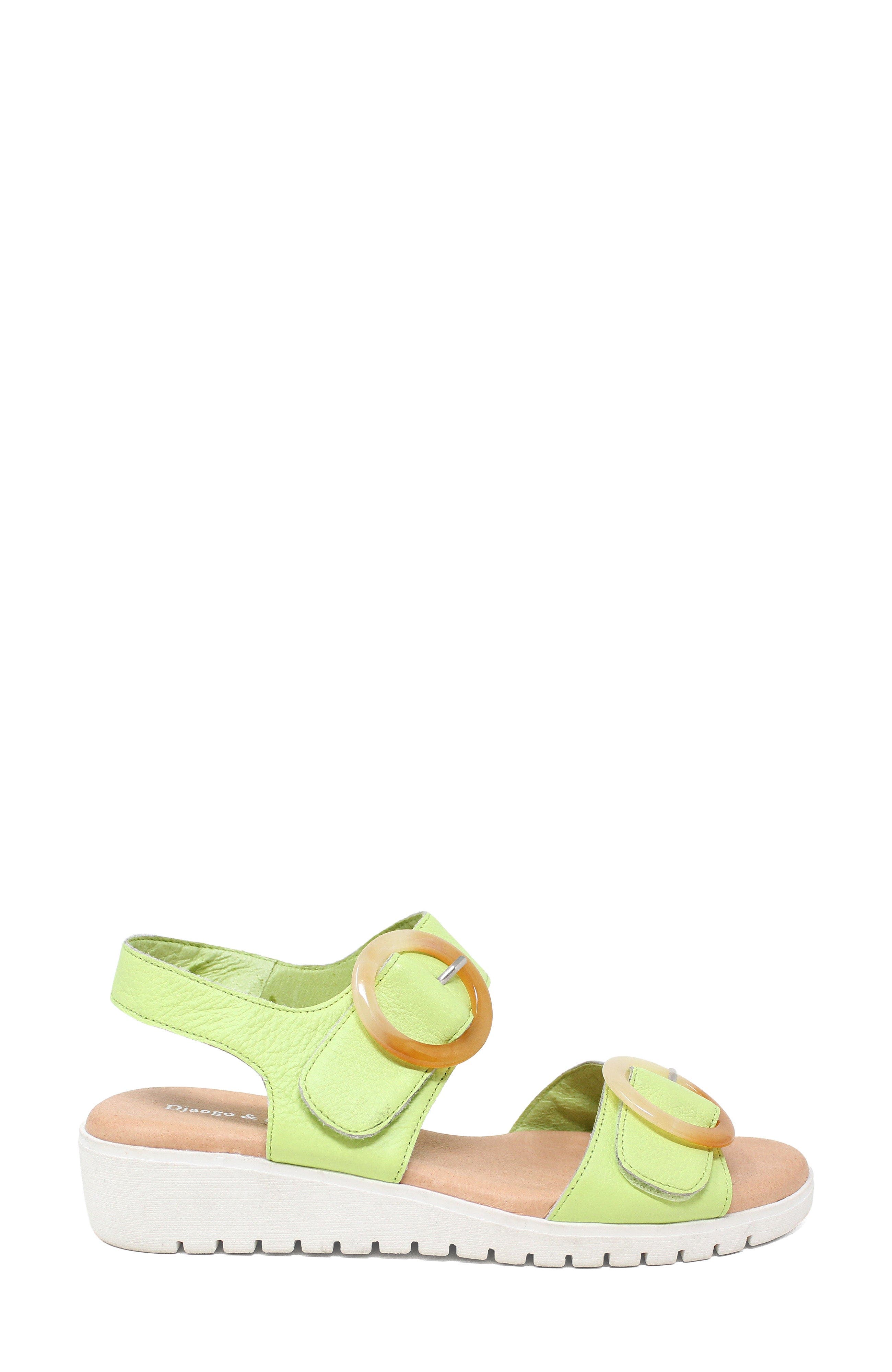 Meldrick Low Wedge Sandal, Alternate, color, LIGHT CITRUS-WHITE SOLE
