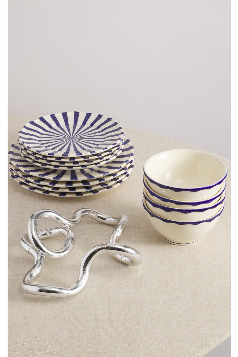 Mafalda 12 Piece Set with Cereal Bowl, Main, color, Blue/Cream