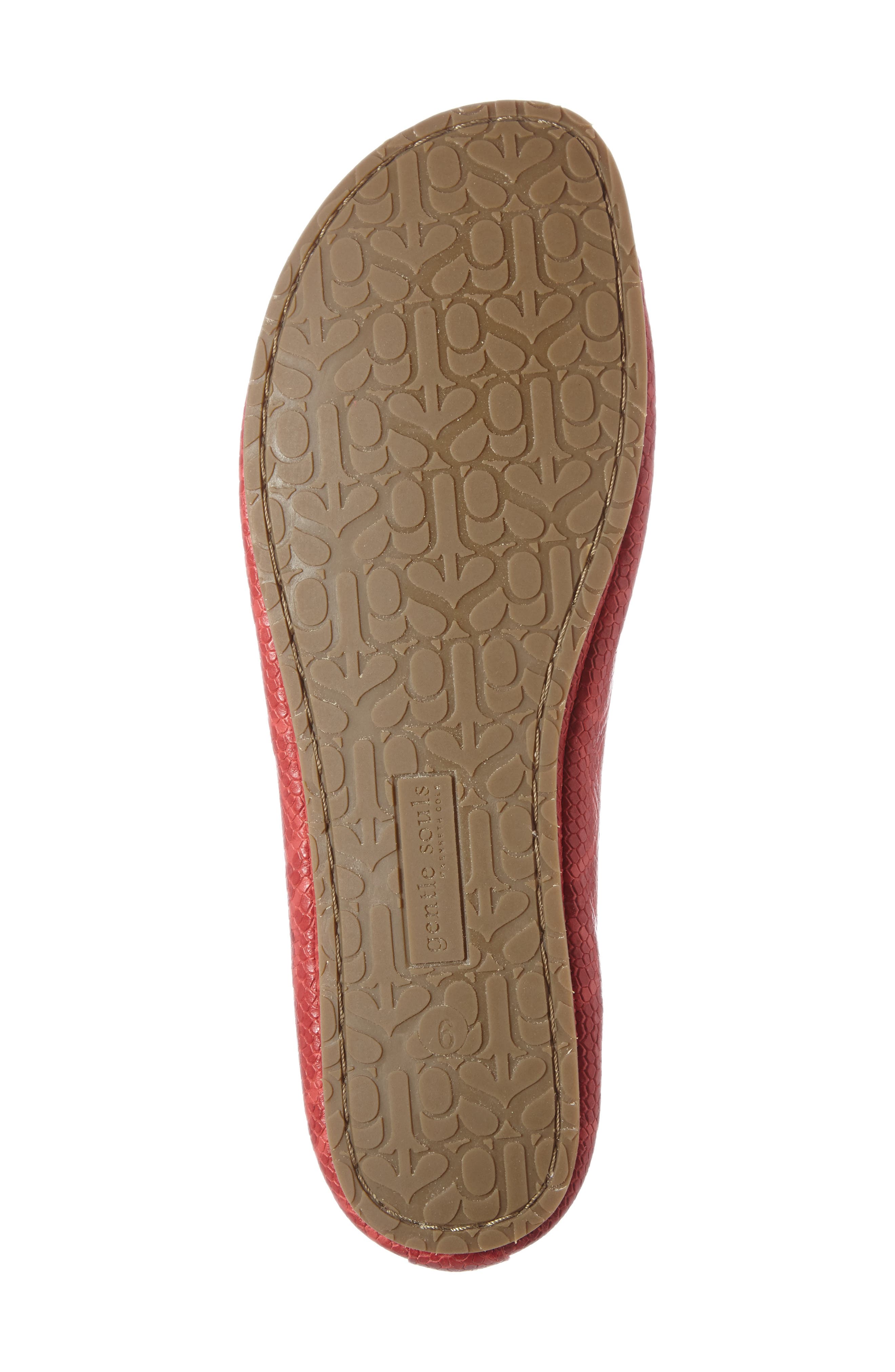 by Kenneth Cole Dana Flat, Alternate, color, RED LEATHER