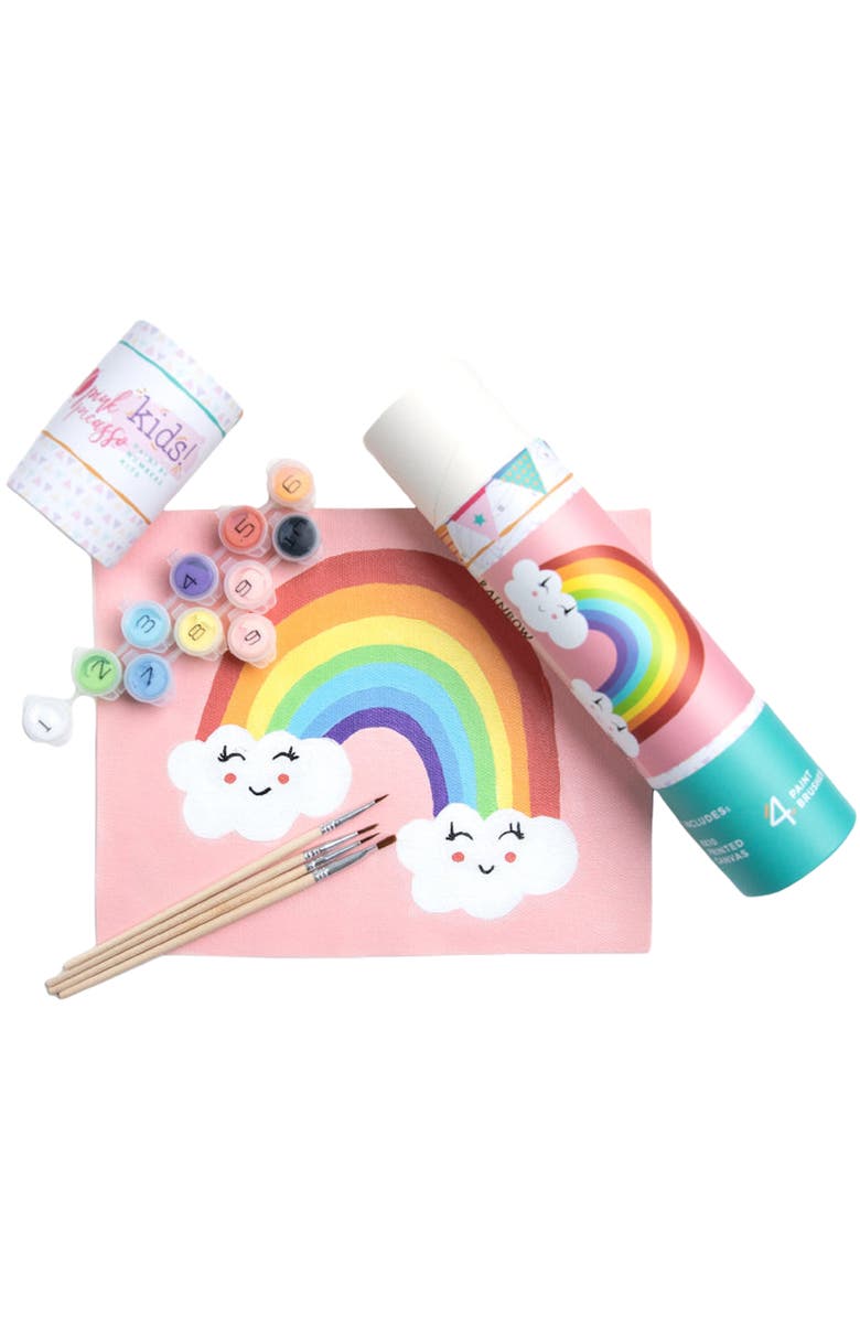 Pink Picasso Kits Rainbow Paint by Numbers Kit, Alternate, color, Pink / Rainbow