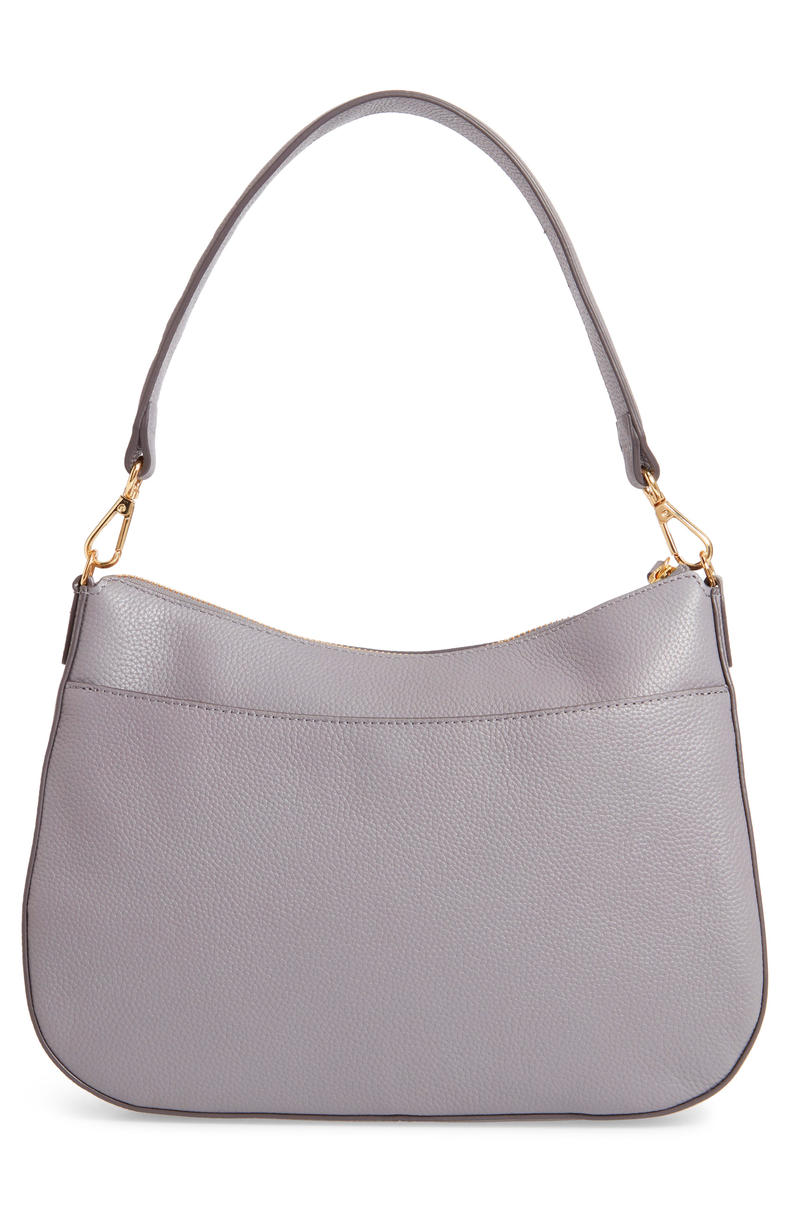 Finn Convertible Leather Hobo, Alternate, color, GREY FILIGREE