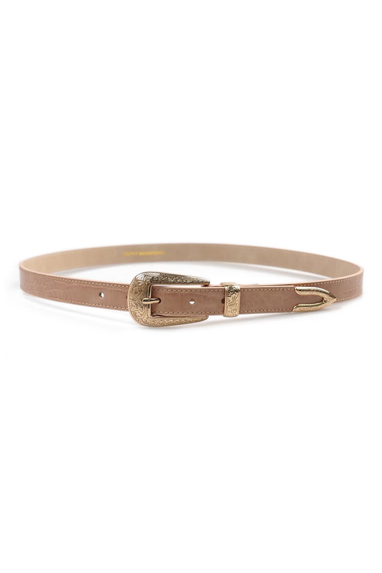 Phoenix Belt, Main, color, BEIGE CROC/ GOLD