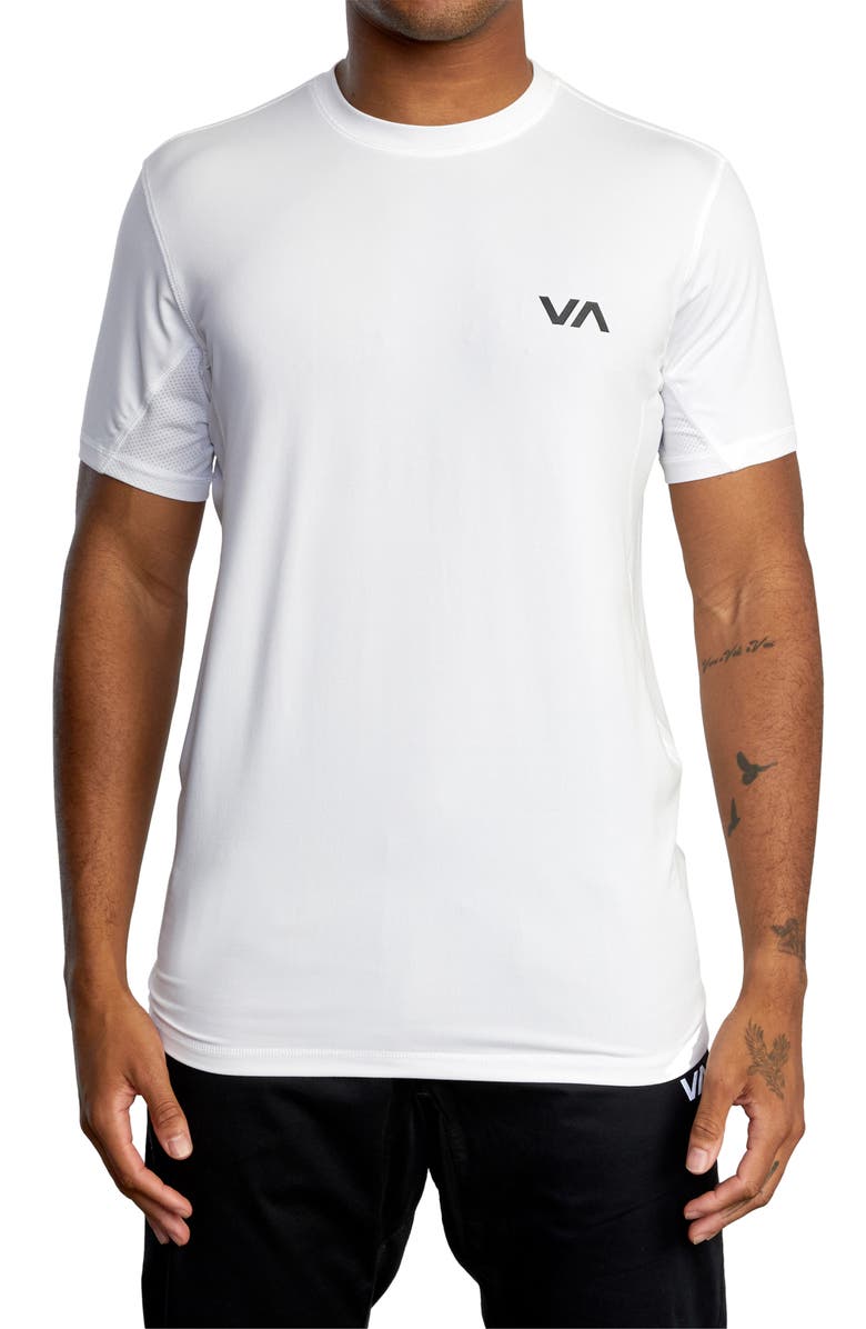 RVCA Sport Vent Logo Graphic T-Shirt, Main, color, White