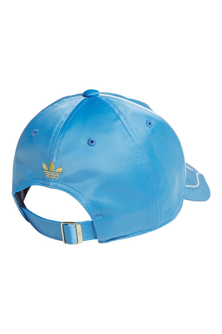 Argentina Adjustable Satin Terrace Hat, Alternate, color, BLUE BURST/ WHITE