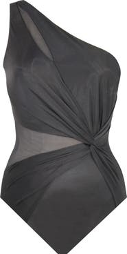 Miraclesuit® Network News Minx One-Shoulder One-Piece Swimsuit