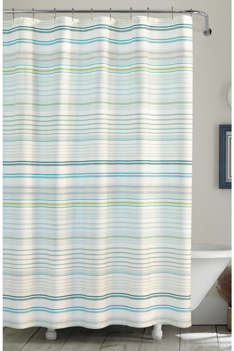 La Scala Breezer Shower Curtain, Main, color, PASTEL GREEN