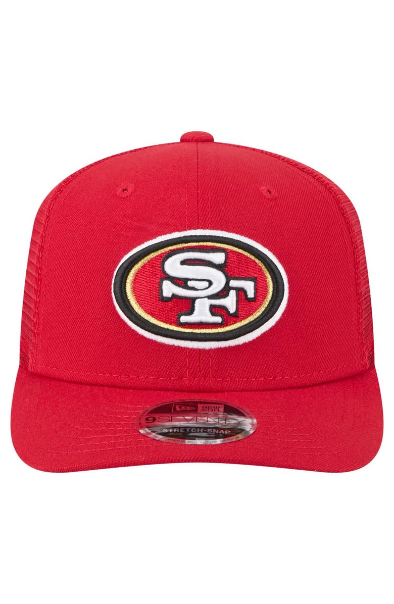 New Era Men's New Era Scarlet San Francisco 49ers Team Collection 9SEVENTY Stretch-Snap Adjustable Hat, Alternate, color, Scarlet