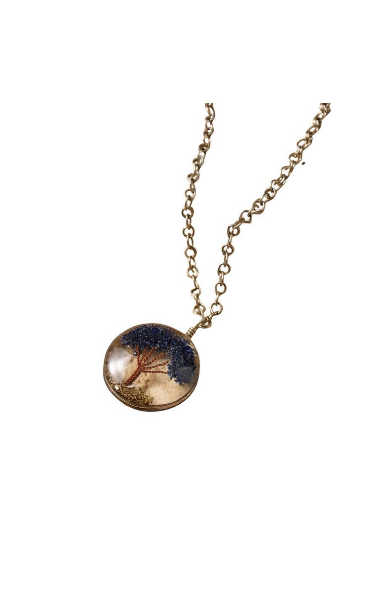 Ten Thousand Villages Amani Tree of Life Pendant Necklace, Main, color, Mixed Metal