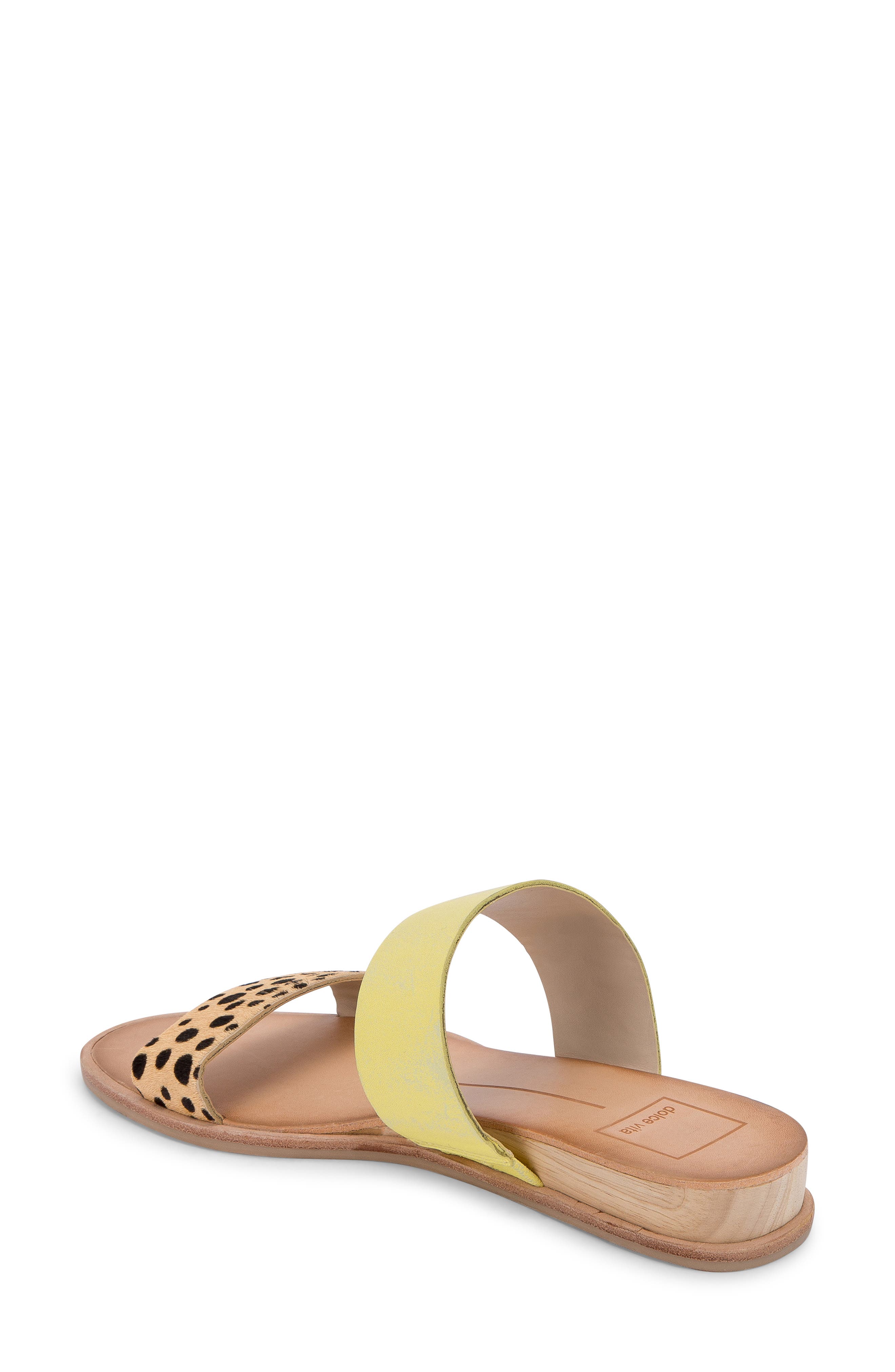 Payce Slide Sandal, Alternate, color, LEOPARD MULTI CALF HAIR
