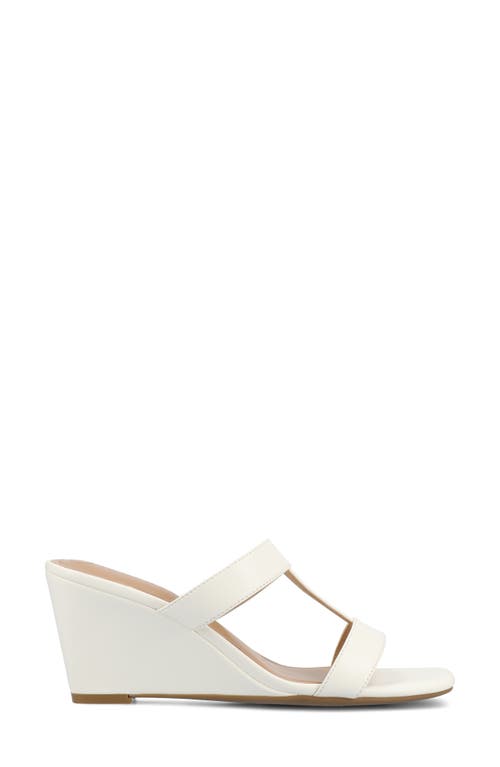 JOURNEE COLLECTION JOURNEE COLLECTION CLODIE T-STRAP WEDGE SANDAL 