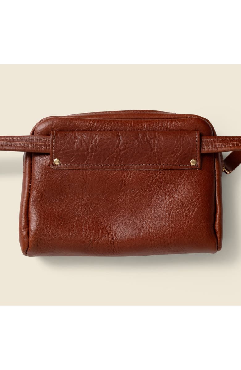 Casupo Leather Fanny Pack, Alternate, color, Chocolate