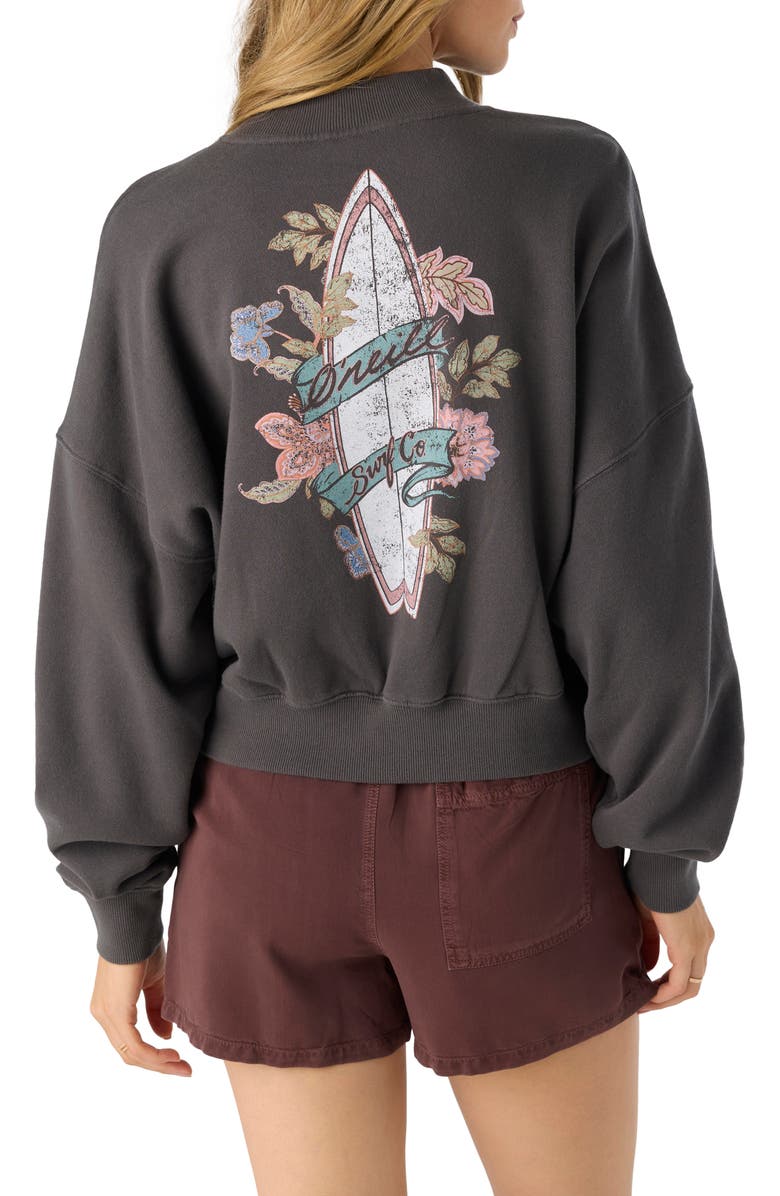 O'Neill Moment Crop Graphic Sweatshirt, Alternate, color, 