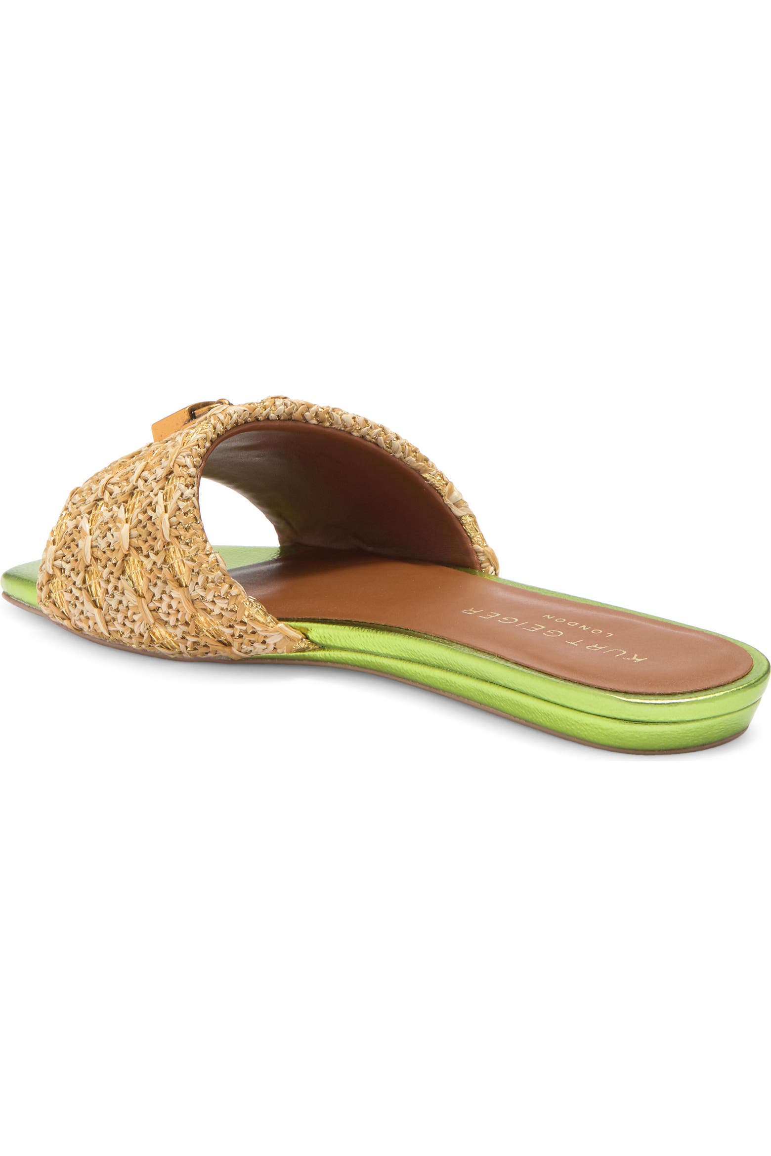 Sliding Rack Lock Kurt Geiger London Brixton Lock Slide Sandal (Women) | Nordstromrack
