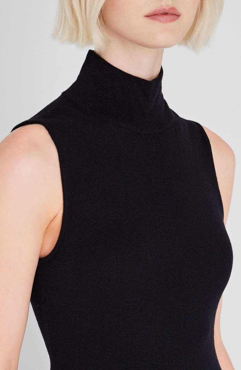 Club Monaco Sleeveless Turtleneck Wool & Cashmere Dress, Alternate, color, 