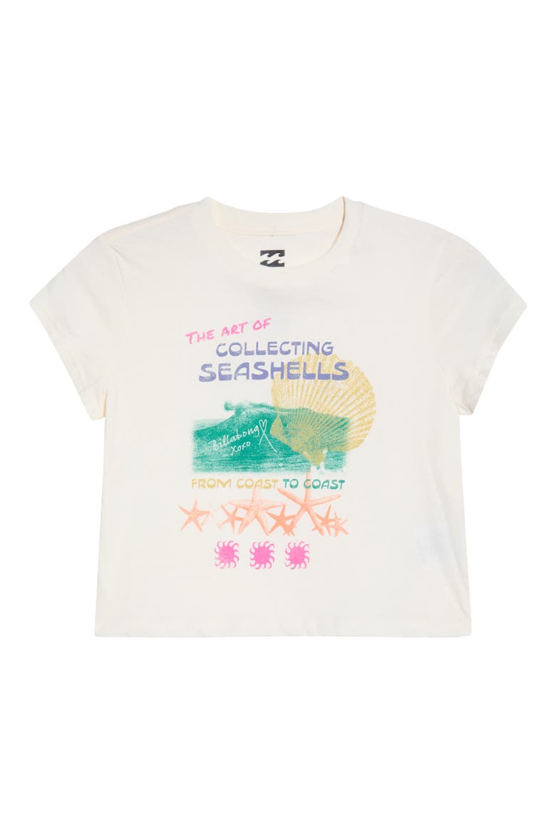 Coastal Adventures Crop Graphic T-Shirt, Alternate, color, WHITE CAP